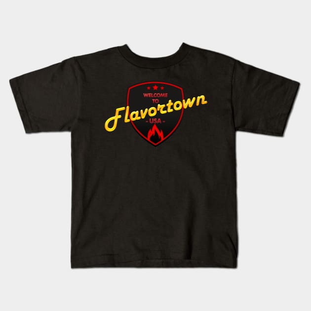 Flavortown Kids T-Shirt by rumsport